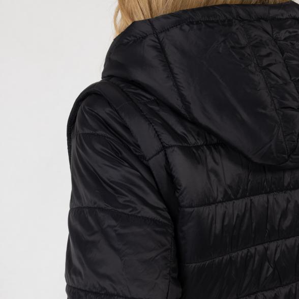 Thumbnail - FASHION NEWS Wende-Longjacke, schwarz/multicolor