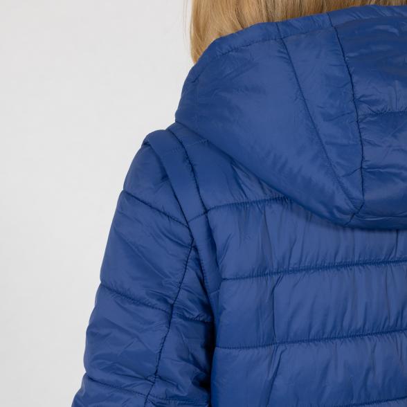 Thumbnail - FASHION NEWS Wende-Longjacke, blau/schwarz