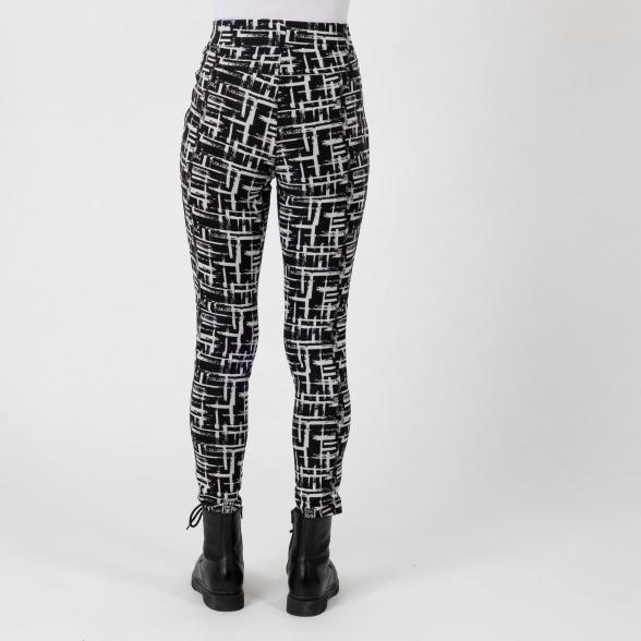 4069315129512 - FASHION NEWS Thermo-Fleece-Leggings schwarz weiß 4069315129512 - FASHION NEWS Thermo-Fleece-Leggings schwarz weiß