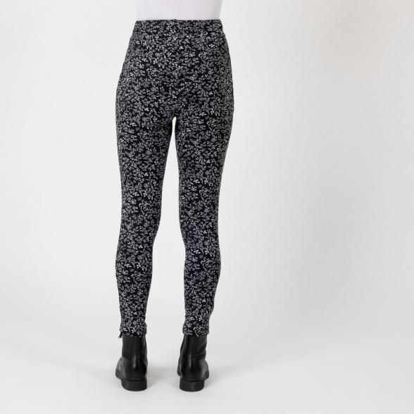 4069315129673 - FASHION NEWS Thermo-Fleece-Leggings schwarz weiß 4069315129673 - FASHION NEWS Thermo-Fleece-Leggings schwarz weiß