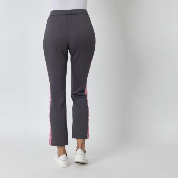 Thumbnail - COMFY FIT Damen-Hose grau/rosa
