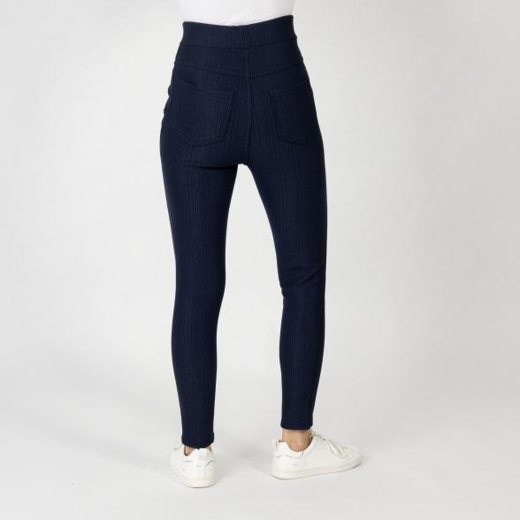 Thumbnail - FASHION NEWS Thermo-Fleece-Jeans-Leggings marine