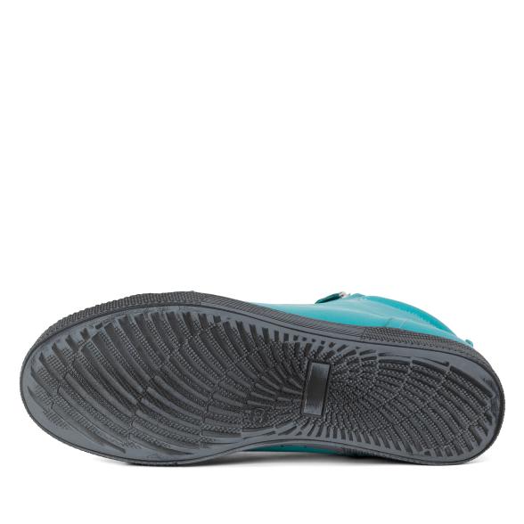 Thumbnail - Andrea Conti Damen Lederhochschnürer aquamarin