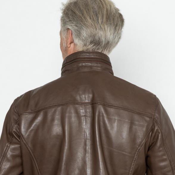 Thumbnail - OTTO KERN Herren-Lederjacke 'Tony' dunkelbraun