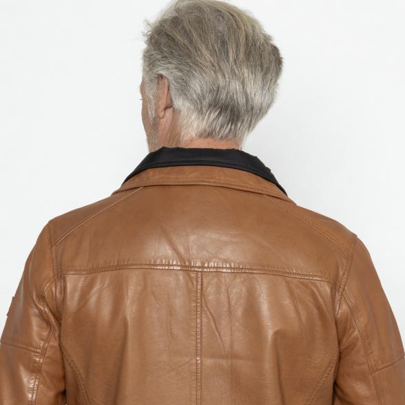 Thumbnail - OTTO KERN Herren-Lederjacke 'Lenny' cognac