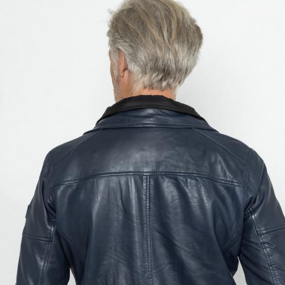 Thumbnail - OTTO KERN Herren-Lederjacke 'Lenny' marine