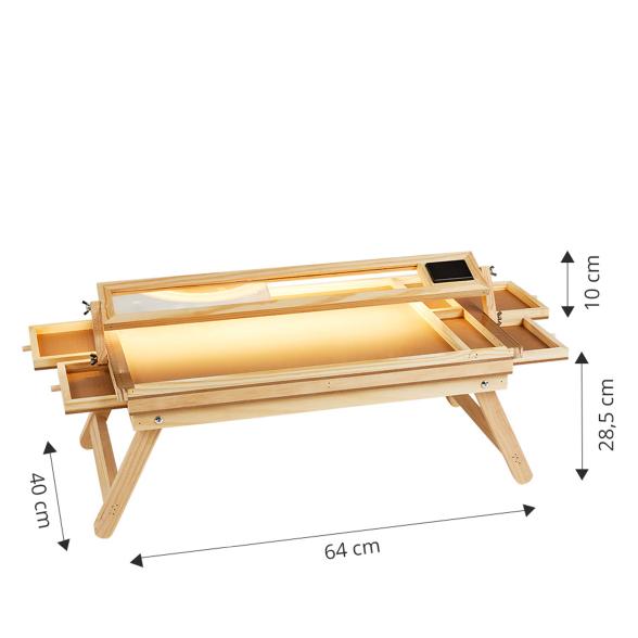 Thumbnail - Puzzle-Tisch mit Lupe+Licht klein