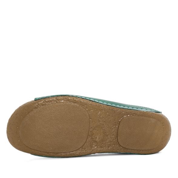 Thumbnail - Andrea Conti Damen Lederpantolette grün