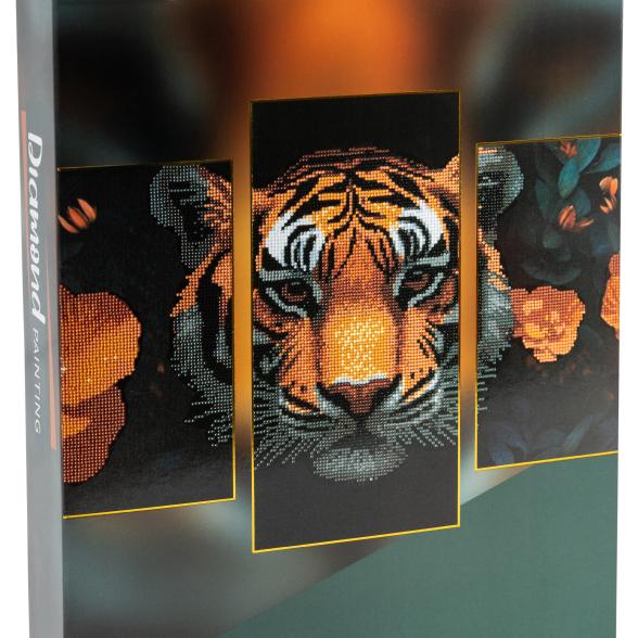 8715427161167 - Diamond Painting Triptych Set - Tiger 8715427161167 - Diamond Painting Triptych Set - Tiger