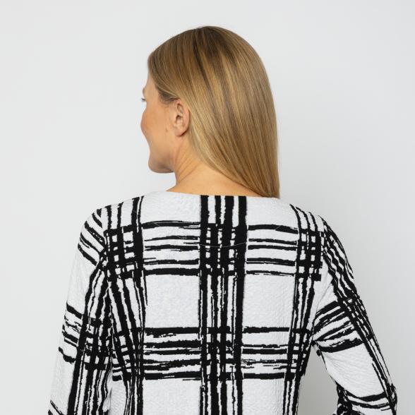 Thumbnail - VANESSA STYLE Damen-Cardigan schwarz/weiß