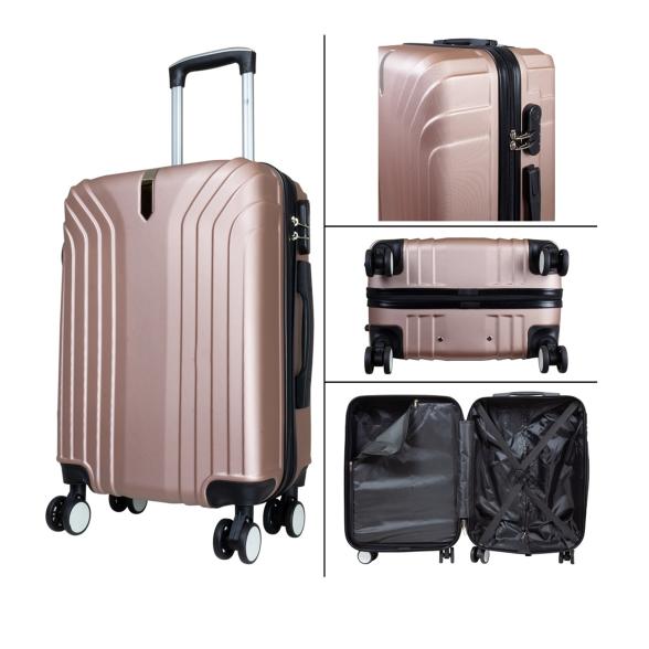 Thumbnail - 3-teiliges ABS-Kofferset 'Palma24' roségold