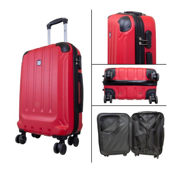 Thumbnail - 3-teiliges ABS-Kofferset 'Catalina' rot