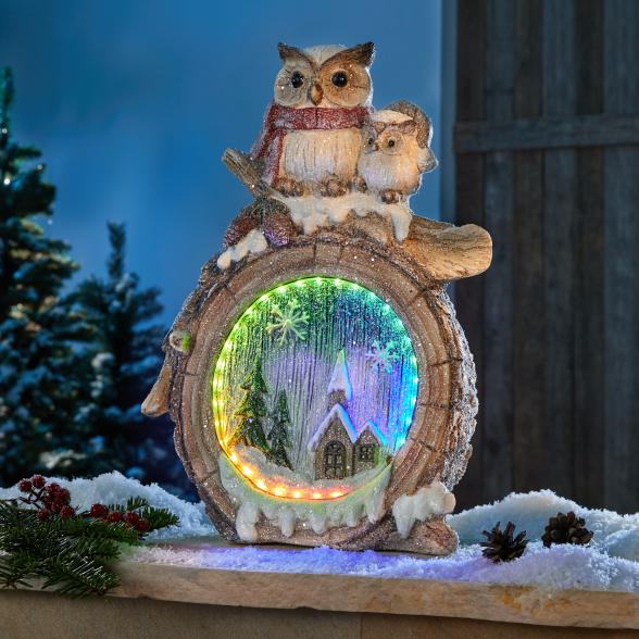 Thumbnail - LED-Figur "Winter-Eulen"