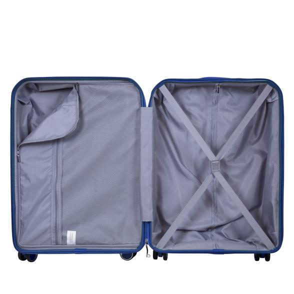 Thumbnail - 3-teiliges Polypropylen-Kofferset 'Monza' blau