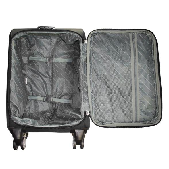 Thumbnail - 3-teiliges Nylon-Kofferset 'Maribor' schwarz