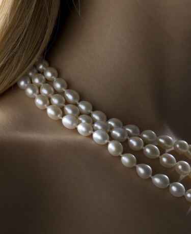 Die perfekt geformte Perle